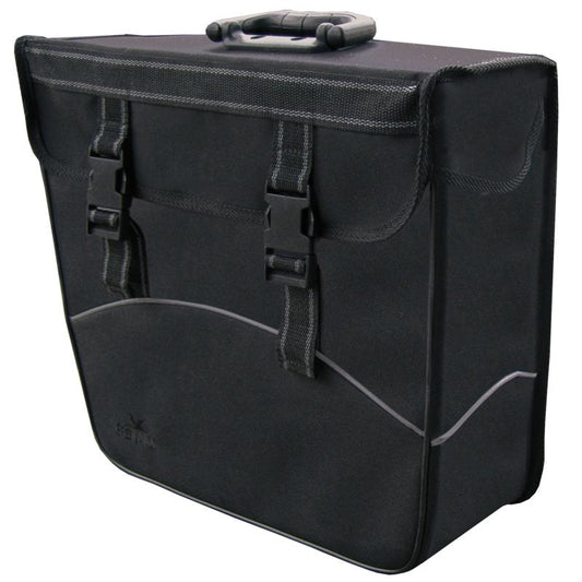 Single Bicycle Bag Left Waterproof 20 Liters Black 