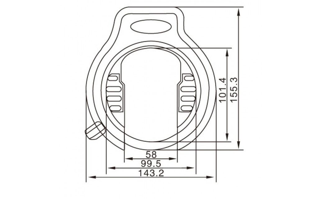 Ringslot Zwart